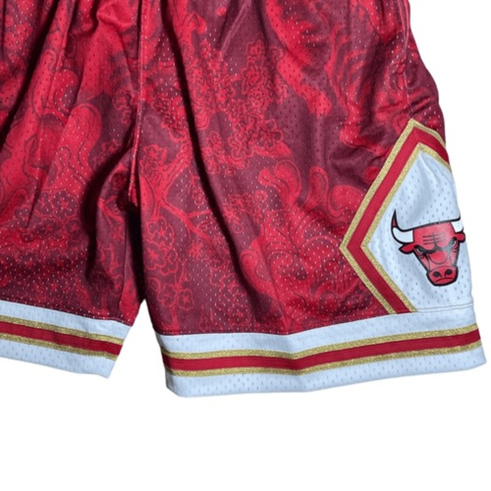 1997-98' Chicago Bulls Mitchell & Ness Year Of The Tiger Shorts Red NBA Size XL‎ - Picture 3 of 7